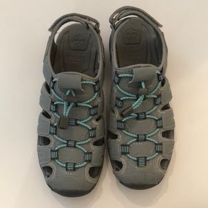 Khombu Ashley Grey Adjustable Active Sandal 7